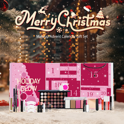 💝Bästa presenten💝【Makeup-adventskalender i presentförpackning】✨ — Allt-i-ett-kit med ögonskuggspalett i 40 färger och dagliga överraskningar!💄