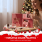 💝Bästa presenten💝【Makeup-adventskalender i presentförpackning】✨ — Allt-i-ett-kit med ögonskuggspalett i 40 färger och dagliga överraskningar!💄