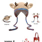 🎁🎄Julrea 50% rabatt! 🦌Originaldesignad festlig julmössa med horn🧶