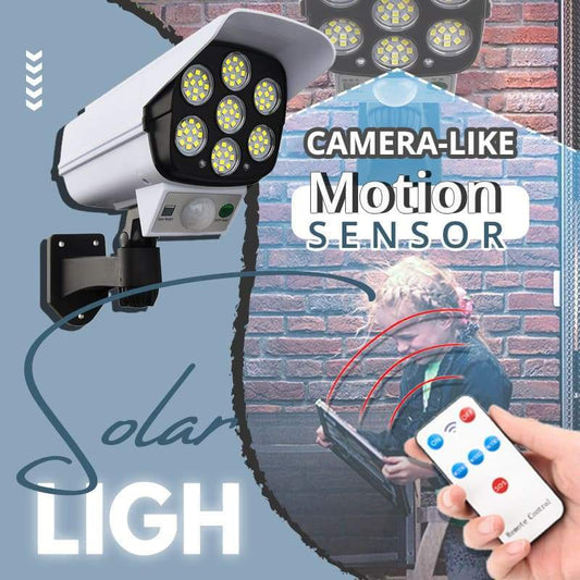 🔥🎁Nyhet 50 % RABATT🔥🎁Solcellslampa för utomhusbruk med rörelsesensor 2400 mAh 77 LED
