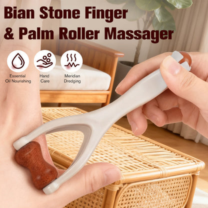 Bian-sten Rollermassager för Fingrar och Handflator