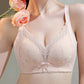 Women's Breathable Wire-Free Lace Minimizer Bra