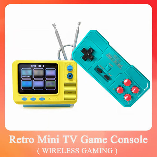 📺🕹️ Retro-spelkonsol – 50 % rabatt! 339 inbyggda klassiska spel, HIFI-ljud, trådlös handkontroll på 2,4 GHz – vintage-design, modernt nöje. 👾
