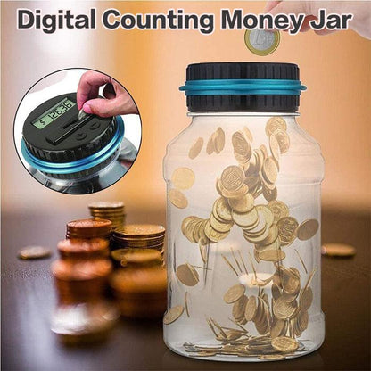 💰 50 % RABATT! 📊 Håll koll på dina besparingar – Digital pengaburk, automatisk räkning, tydlig display, praktisk för hemmabruk