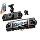 🚗📹 60% RABATT! | 4-kanals HD Dashcam – Fram, Interiör & Bak, 1080P, WiFi & GPS!