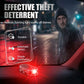 🚗Solcellsdriven bilstöldskyddslampa,laddas med solenergi + USB och blinkar automatiskt på natten. Realistisk LED-lampa som efterliknar ett aktivt larm och avskräcker tjuvar utan kablar. Värmetålig och enkel att fästa! 🛡️💡