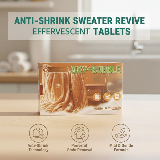 🧶 50% RABATT NU! ⚗️ Sweater Revive Tablets – Krymper inte, återställer mjukhet och är säkra för färger 🧺