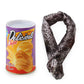 Prank Potato Chip Can med Jump Scare Snake