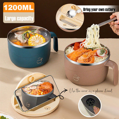 Ramen-skål i 304-rostfritt stål med isolering