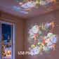 Dynamisk roterande LED-ljusprojektor