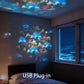 Dynamisk roterande LED-ljusprojektor