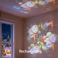 Dynamisk roterande LED-ljusprojektor