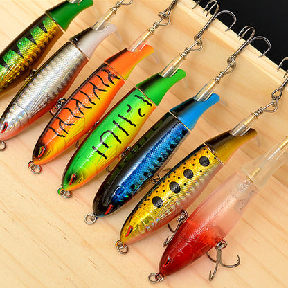 📢📢50 % rabatt!! ⏰ Ytbete med propeller – wobbler/popper, flytande, perfekt för rovfiskfiske