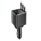🎁Tidsbegränsat exklusivt erbjudande! ⏰Snabbladdande 7-i-1-laddare med utdragbar kabel och spänningsdisplay – USB-C för Android och Lightning för Apple🔋📱