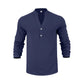 Avslappnad Henley-t-shirt för män