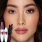 💄✨ Smutsbeständig böjande mascara – lyfter och böjer ögonfransarna hela dagen, vattenfast och flagnar inte, ger intensivt svarta ögonfransar