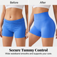 Sömlösa fitnessshorts i färgen Peach Hip