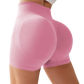 Sömlösa fitnessshorts i färgen Peach Hip