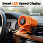 🚗 🚗Handsfree-fläkt med LED-skärm ❄️– Kraftfull Kylning & Stabil Fästning