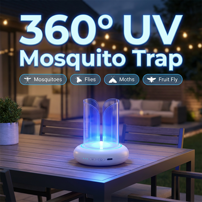 ☀️ Sommarrea – Upp till 50 % rabatt 🍉360° UV-LED-lampa för att fånga myggor och flugor