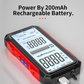 ⏰Få 49 % rabatt nu! ⏰USB-laddningsbar digital multimeter – True RMS, automatiskt områdesvärde, bakgrundsbelyst LCD-display, KAT III 1000V 🛡️