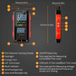 ⏰Få 49 % rabatt nu! ⏰USB-laddningsbar digital multimeter – True RMS, automatiskt områdesvärde, bakgrundsbelyst LCD-display, KAT III 1000V 🛡️