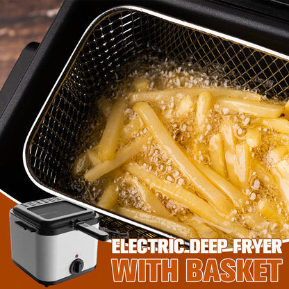🌞Grande promotion sur les nouveautés 2026 — 50 % de réduction🍟💎 Friteuse compacte avec hublot | Friteuse électrique idéale pour les frites et les snacks