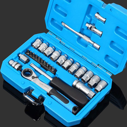 🔧 58 % RABATT NU! 🛠️ Kärna spärrnyckel hylsnyckelsats 29st – CR-V stål, mångsidiga bits & portabelt fodral – perfekt för hem-, bil- och DIY-reparationer 🚗