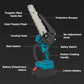 🔧 50% RABATT NU! 6‑tums sladdlös minimotorsåg med 2 batterier – kraftfull, lätt & ergonomisk – perfekt för ved, beskärning och trädgårdsarbete 🌲⚡