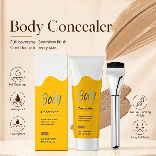 Heltäckande kroppsconcealer för ärr och tatueringar