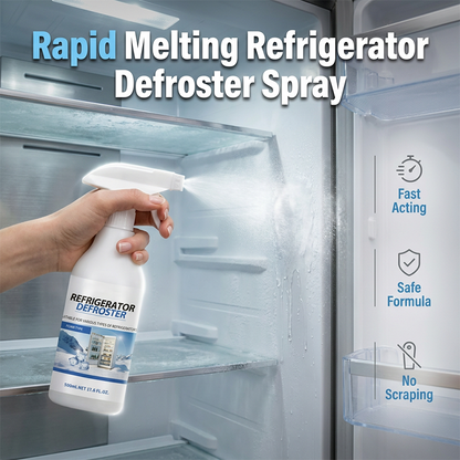 🥳 2026 HETTA REA 🥳 💞 50 000+ SÅLDA!  ❄️ Snabbavfrostningsspray för kylskåp – Frost smälter direkt, ingen skrapning. Livsmedelssäker, lätt att spraya. Sparar tid och energi. 🧊✨