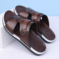 👞 50% RABATT! 💫 Herr konstläder slip-on sandaler – Andningsbar mesh & halksäker sula – Bekväm passform, perfekta för sommar, strand eller vardagspromenader 🏖️