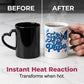 Ceramic Mug Heart Handle Color-Changing Tea Cup