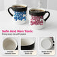 Ceramic Mug Heart Handle Color-Changing Tea Cup