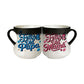 Ceramic Mug Heart Handle Color-Changing Tea Cup