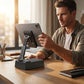 🎵📞 3‑i‑1 Bluetooth-högtalare, telefonstativ & högtalartelefon – hör varje samtal tydligt & högt! Perfekt för äldre 🧓❤️🔊