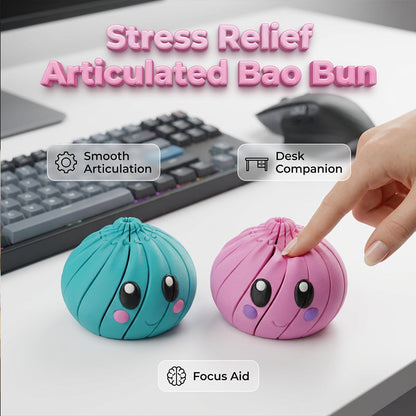 Söt, ledad Bao-bulle – fidget-leksak för skrivbordet
