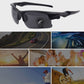 🕶️ Herrsolglasögon med HD-Polariserade Glas – Antireflex, UV-Skydd & Klar Sikt Dag Som Natt 🚗🌙