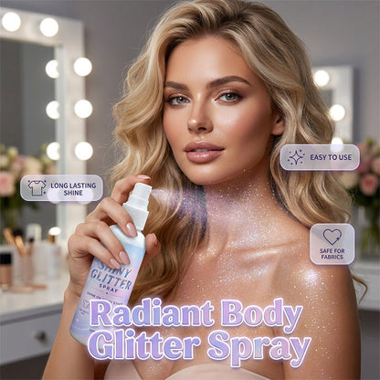 🥳2026 HOT SALE🥳💞50K+ SOLD!✨💎 50% OFF! Body & Hair Glitter Spray – Micro‑glitter particles, no sticky residue. Safe on fabrics & hair. Catch the light all day! 👗✨
