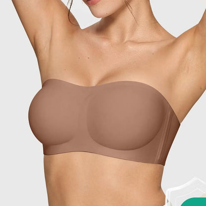 👚 Sömlös bandeaus-bh – Trådlös & remfri för optimal komfort | SPARA 50% idag!