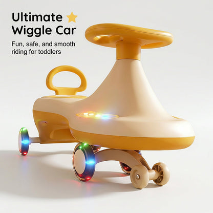 Wiggle-leksaksbil för barn med tysta hjul