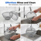 📢📢30 % rabatt!! 🥳💞Fruktkorg med lock och dubbla funktioner – förvaring, avrinning och dekoration i ett🍎🥬