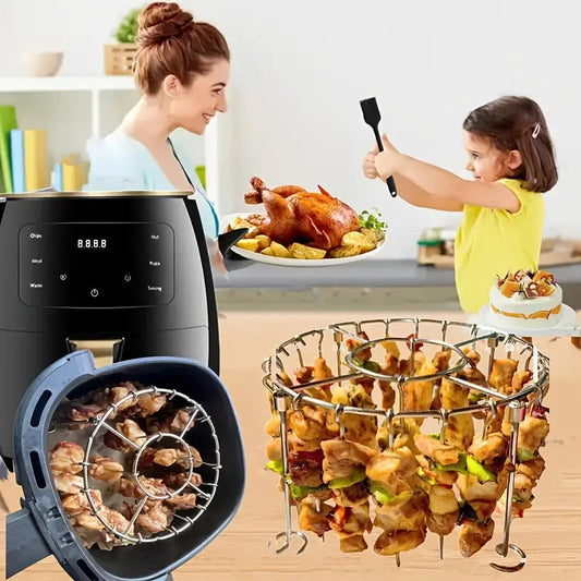 🔥50 % RABATT🍖 Ugnsgaller i rostfritt stål | Rund design för jämn värmefördelning · Rostbeständigt och hållbart · Lätt att rengöra | För ugnar inomhus och utomhusgrillar
