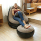 🥳STOR REA 2026🥳💞Över 50 000 sålda! 🛋️🎁 50 % RABATT! Uppblåsbar sittsäck med fotpall och elektrisk pump – sammetsmjuk PVC, tål 150 kg, klar på 2 minuter! Koppla av i komfort! ✨💪