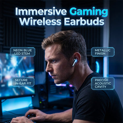 BLIXTREA: 50 % RABATT! 🎧 Trådlösa spelhörlurar – PC+ABS – RGB, låg latens och HD-ljud för spel och sport – 4 färger 🎚️