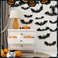 🦇 50% rabatt ！！Halloween-set med 3D-dekorationsklistermärken med fladdermöss
