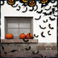 🦇 50% rabatt ！！Halloween-set med 3D-dekorationsklistermärken med fladdermöss