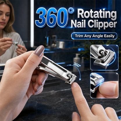 360-graders roterande nagelklippare i rostfritt stål