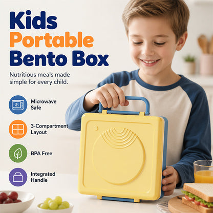 🍱Bento-matlåda för barn, lämplig för mikrovågsugn