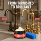 ✨ 55% RABATT NU! Koppar- & mässingspolish med svamp – tar bort oxidation & fina repor – återställer spegelblank glans – perfekt för musikinstrument, dörrhandtag och antik inredning 🎺✨
